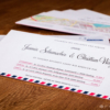 LoveMail Einladungskarte mit farbigem Kern