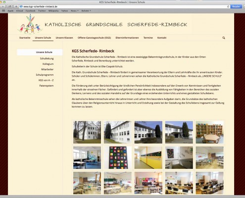 Screenshot der KGS Webseite