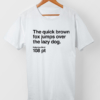 The quick brown fox - T-Shirt - crafted screenprint