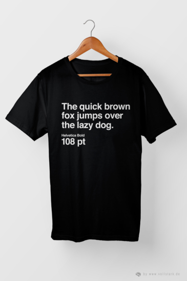 The quick brown fox - Das Font-T-Shirt
